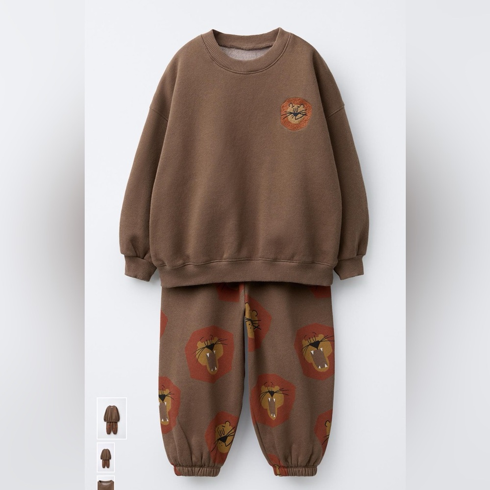 Zara Matching Set Lion Print